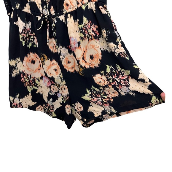 DR2 Black Floral Jumpsuit - Picture 2 of 4